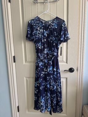 Blue Floral Dress by Eliza J